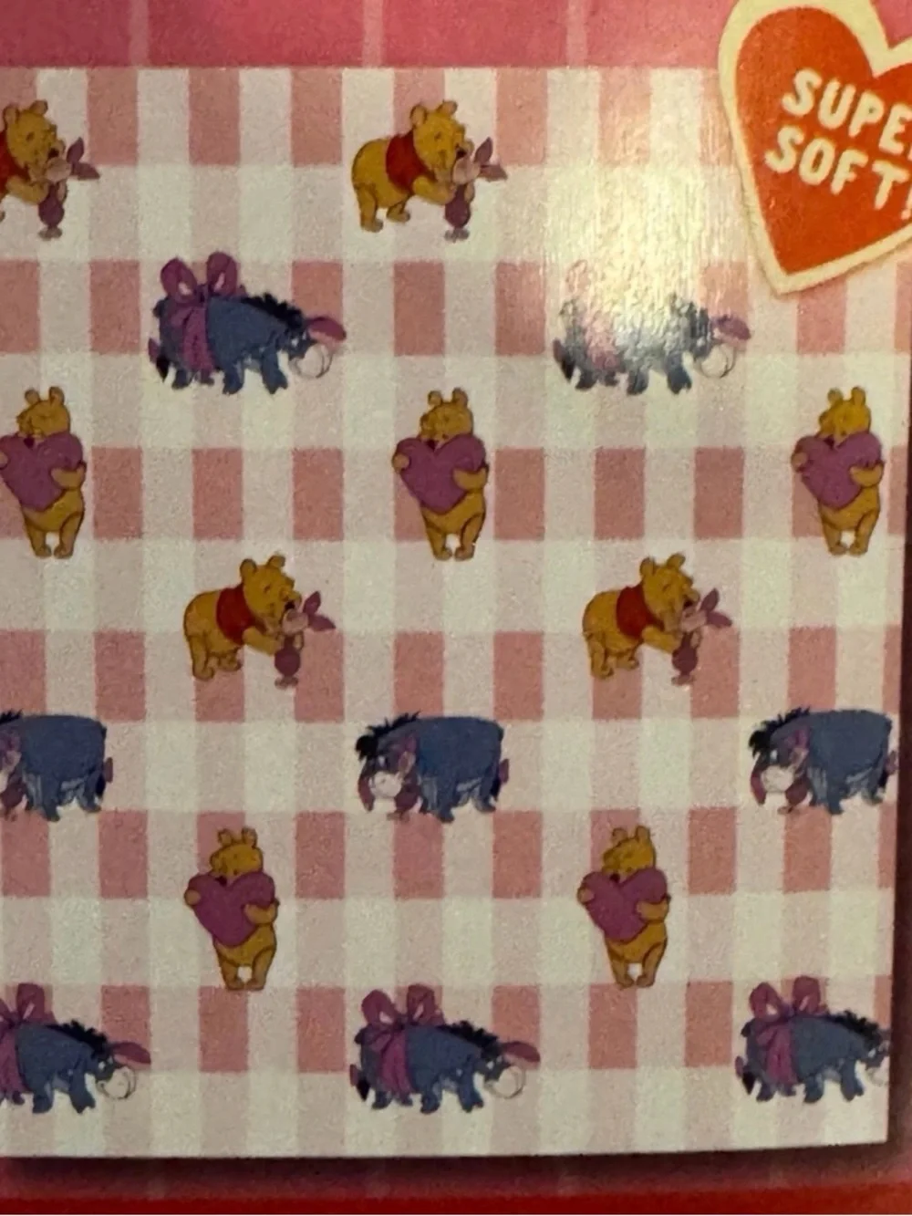 Disney Winnie the Pooh Plush Throw Blanket - Pink & Blue